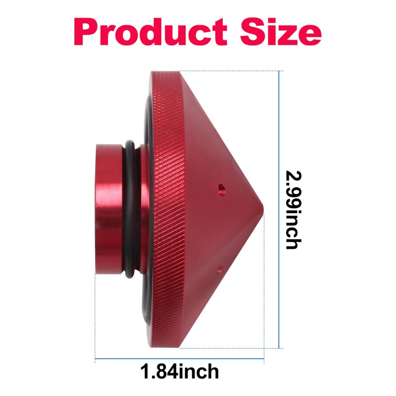 State Warehouse Eliminator Prop Nut GFEL-MK-R-DP Replace for T-H Marine Compatible with MinnKota 80, 101 and 112 - Red - Image 3